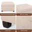 Repose-pieds rembourré avec rangement en tissu-1166062439