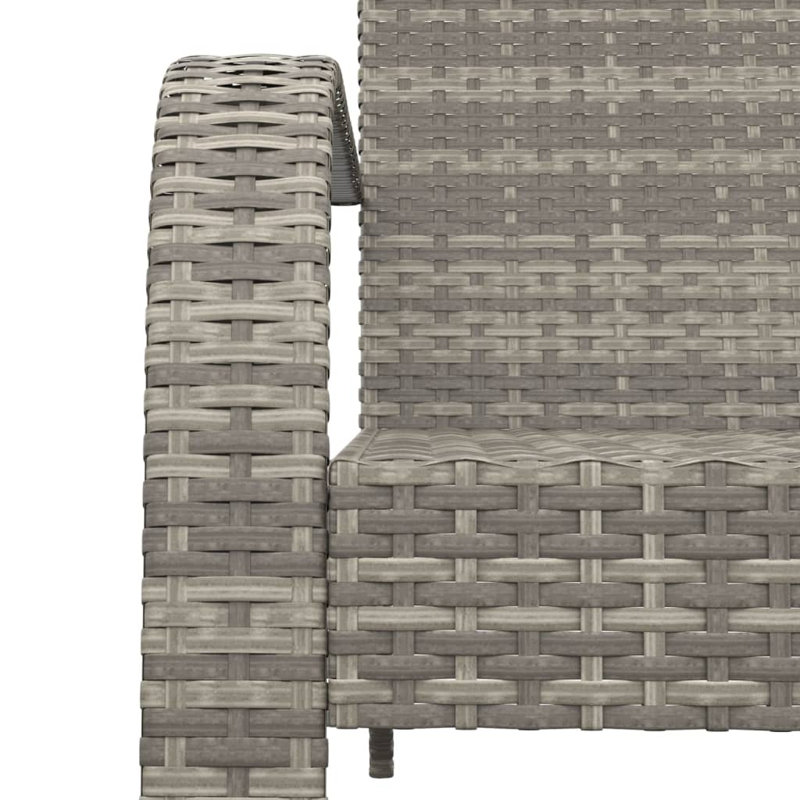 Angola Patio Dining Armchair with Cushion, Grey