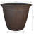 Blough 24" x 24" x 20" Round Polyresin Outdoor Planter Pot - Rust - Set of 2-1630842320-1719009894