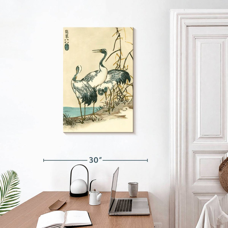 Brampt Oriental Crane II, 30" H x 20" W