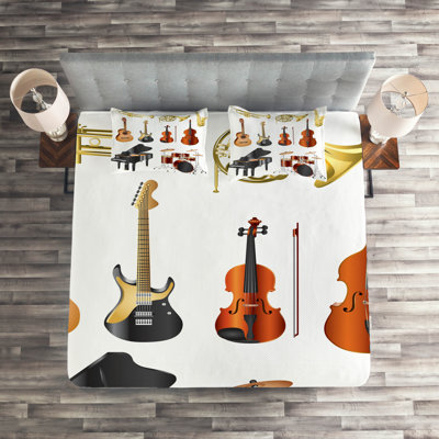 Music Traditional Polyester Coverlet