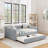 Daybed with Trundle Upholstered Sofa Bed-1283580440-1283580447