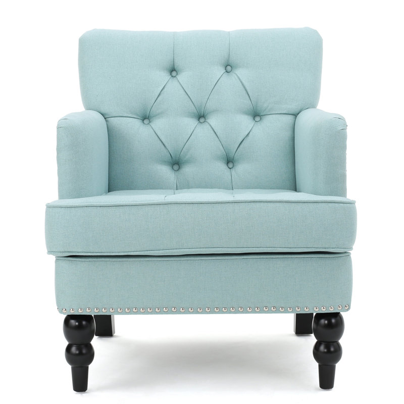 CHAISE CLUB TUFFÉE, Bleu pâle