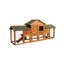 Cage extra spacieuse 79,5 po avec 2 couloirs, enclos pour hamster de cobaye, plateau amovible, toit imperméable à deux niveaux, cage pour grand animal de compagnie et coffre-fort