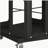 4-Tier Steel Rotating Bookshelf with 360° Wheels, Book Rack-60117729