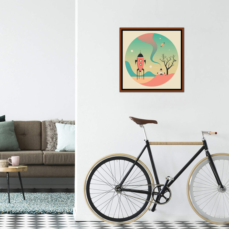 Explorez II, art encadré pour enfants, H 26 po x l 26 po x P 1,5 po, Toile classique avec cadre brun