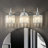 Gjystina 3-Light Dimmable Gold-Black/Chrome Crystal Vanity Light-2001491328-2001491334