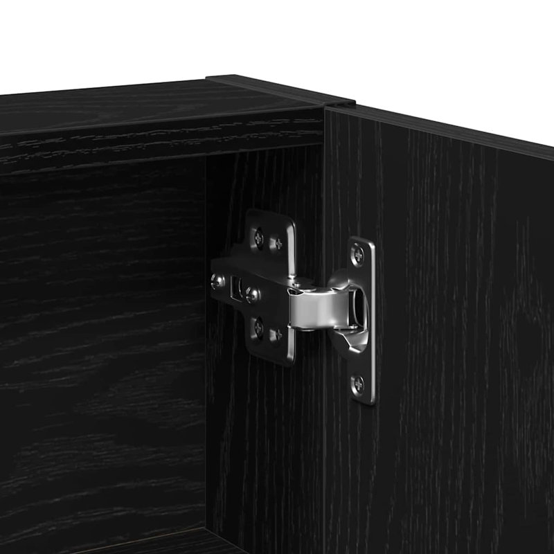 Dressing Table With Cabinet 80X35x132 Cm, Black