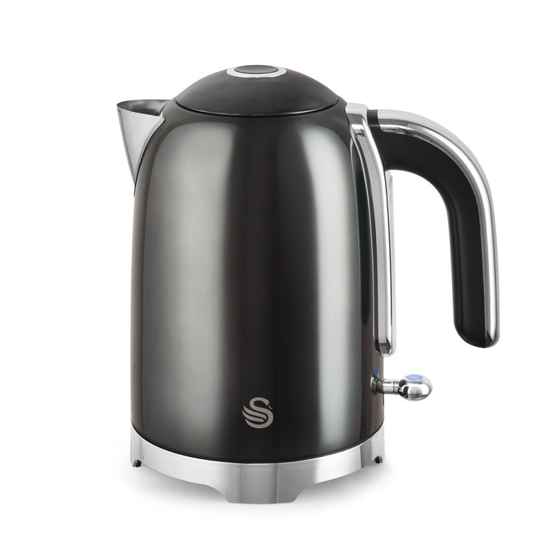 Swan Solace Cordless Kettle, Premium with a High Gloss Finish, Fast Boil, 360-Degree Base, Removable Limescale Filter, 1.7 Litres, 3000W