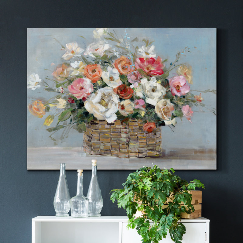 Flower Market Fresh - reproduction sur toile tendue, H 12 po x l 8 po x P 1 po