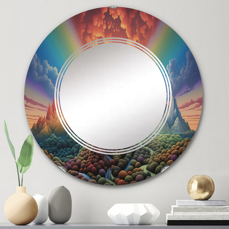 Miroir mural rond, 24 po x 24 po