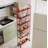 Red 6-Tier Rolling Cart Gap Kitchen Slim Slide Out Storage Tower Rack with Wheels-104579784