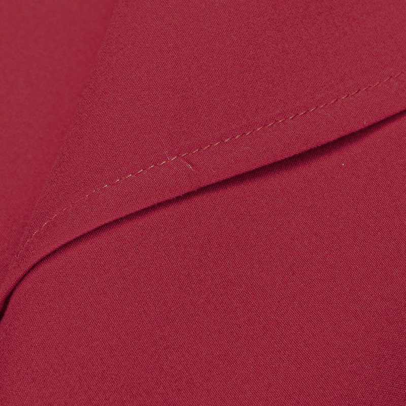 Drap plat seulement, drap de dessus en microfibre brossée 1800 - NTBAY, Grand, Vin rouge