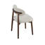 Ensemble de 2 chaises de salle à manger en bois massif beige avec revêtement en tissu doux intégré pour un siège et un dossier confortables. Doté d'un design de ferme minimaliste classique-836253953-836253952-836253954