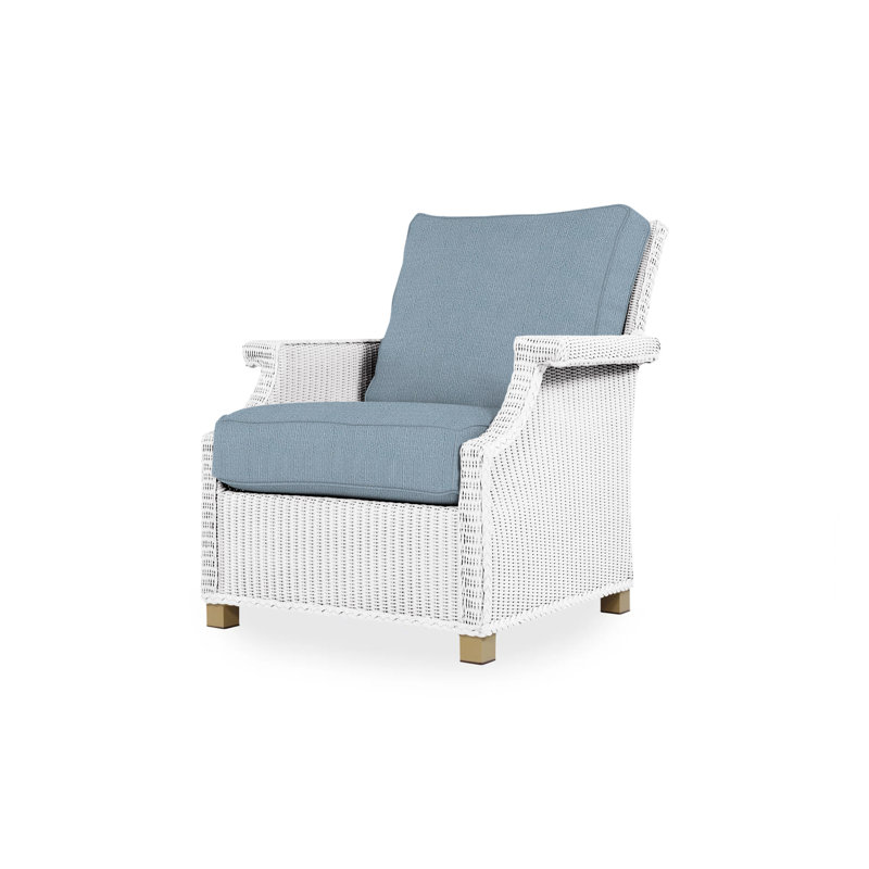 Hamptons Outdoor Lounge Chair, Cottage Pepper, White