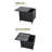 Outdoor Wicker Storage Side Table PE Rattan End Table With Storage Container-1689475784