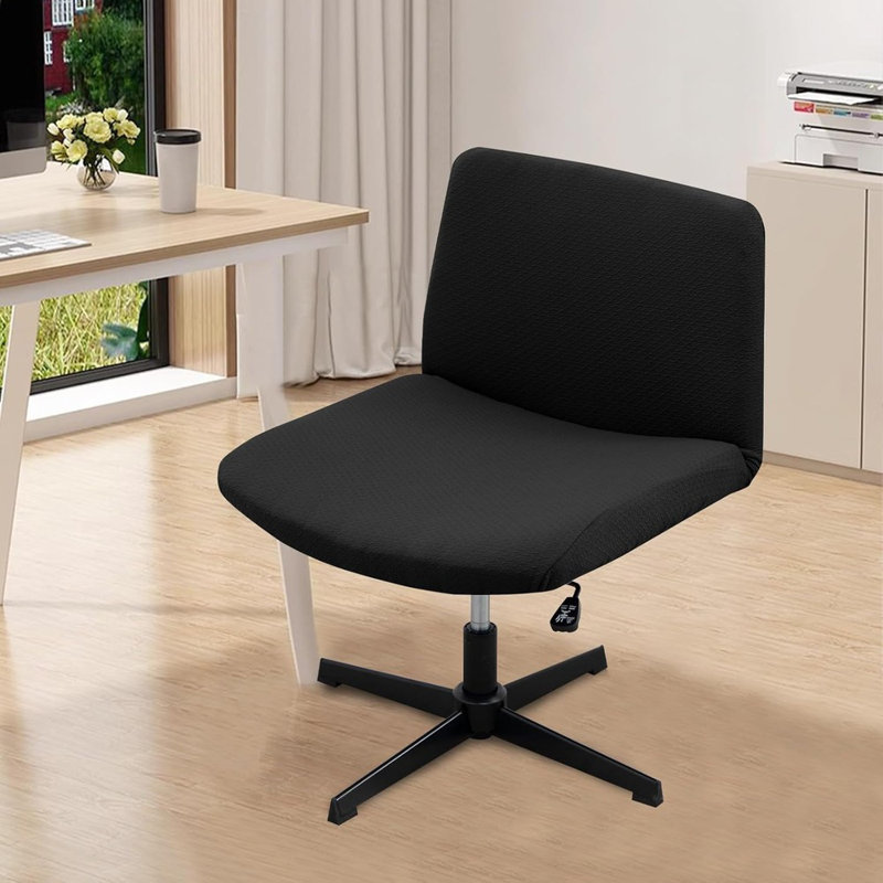 Housse pour fauteuil de bureau Livego, Polyester noir