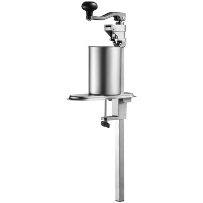 Ouvre-boîtes professionnelles, ouvre-boîte manuel de table robuste pour boîtes jusqu'à 40 cm de hauteur, hauteur réglable, fixation par vis et pince de table, idéal pour les hôtels et les commerces alimentaires.