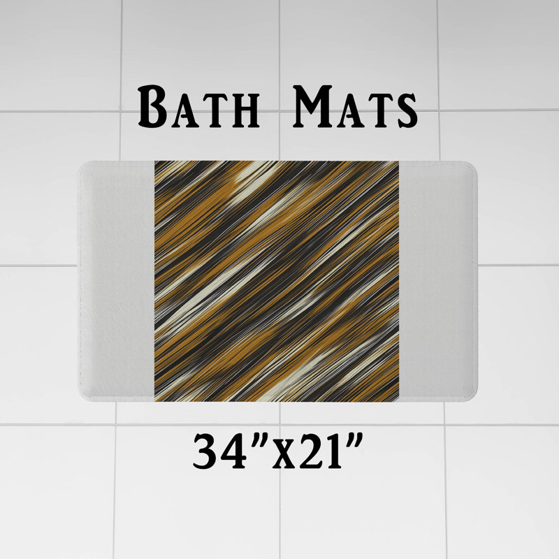 Rideau de douche avec tapis de bain, H 83 po x l 70 po