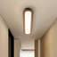 Plafonnier encastré linéaire en bois 1 lumière DEL 32 W Farmhouse
