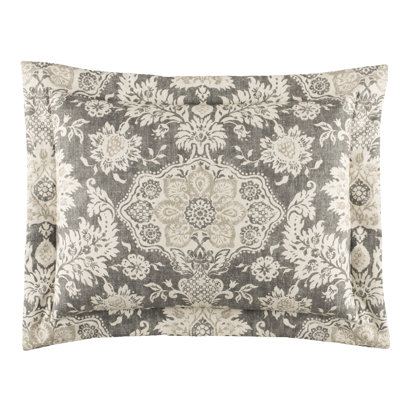 Belmont Metal Traditional Cotton Damask Sham