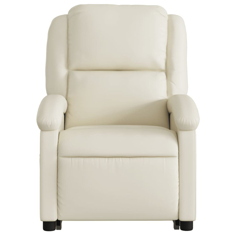 Fauteuil de massage en faux cuir, Crème