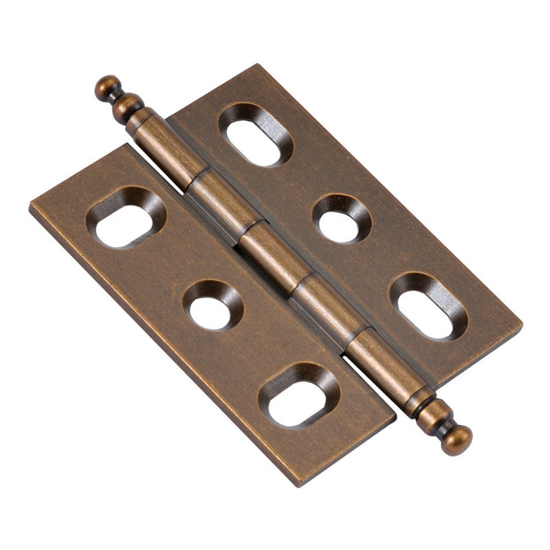 Charnières à mortaise encastrées / encastrées sans cadre - bronze Wellington - charnières de porte d'armoire (ensemble de 2)