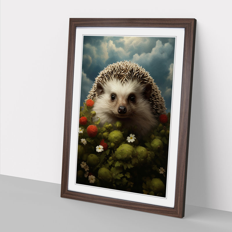 Hedgehog Surrealism - Framed Print