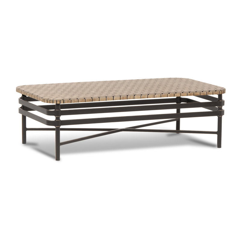 Lancaster - Outdoor Coffee Table w/ Porcelain Top & Aluminum Base