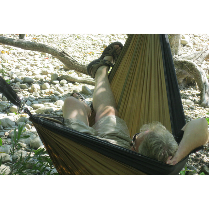 Lucia Double Camping Hammock, Black / Sand, Double