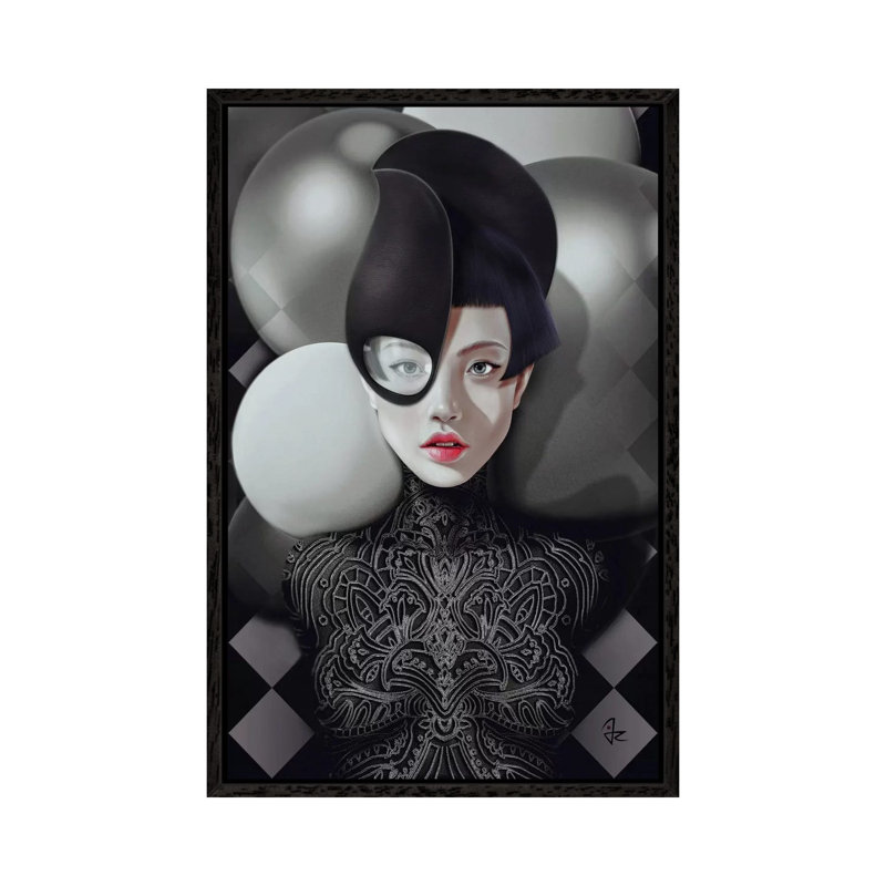 Atmosphere 1 Piece Wall Art on Canvas, 152.5 cm H x 101.5 cm W, Black Framed Canvas
