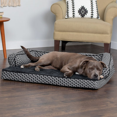 Plush & Diamond Décor Comfy Couch Pet Bed