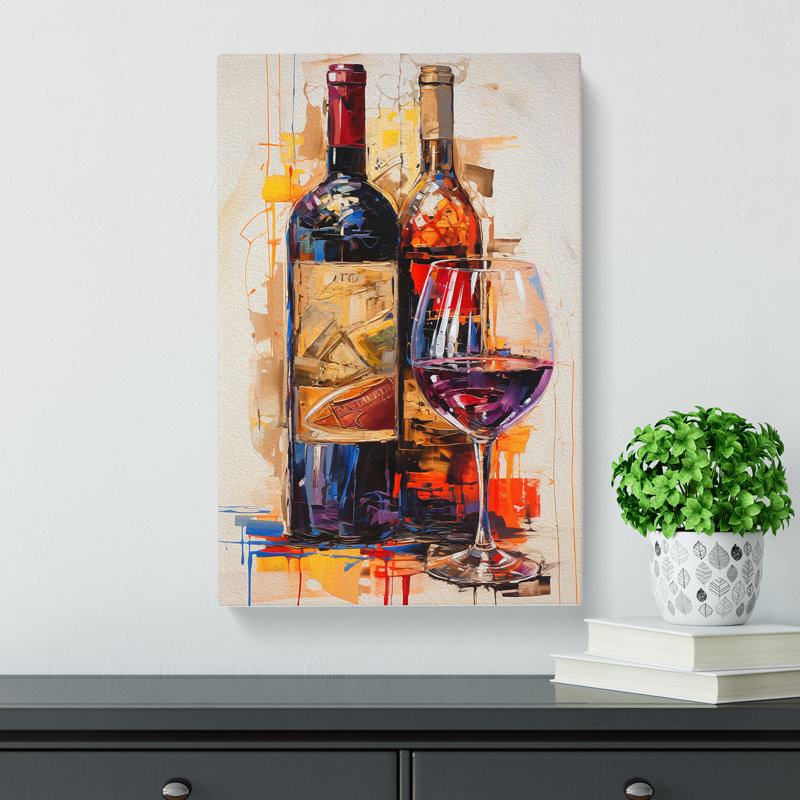 Wine Informel - Print, 50cm H x 35cm W x 3cm D