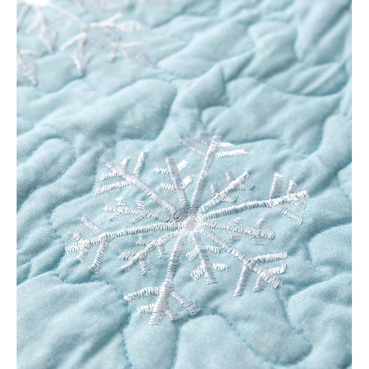 Falling Snowflakes Black - Frozen Melodies - 108 Cotton Wide Back Quilt  Fabric