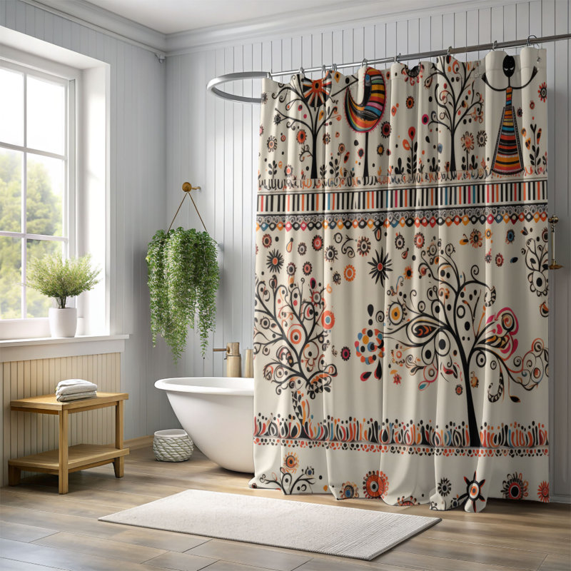 Rideau de douche Marichelle, H 74 po x l 71 po