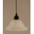 Cord Hung Mini Pendant Shown In Black Copper Finish With 10" Amber Crystal Glass-32464173-32464191-32464175