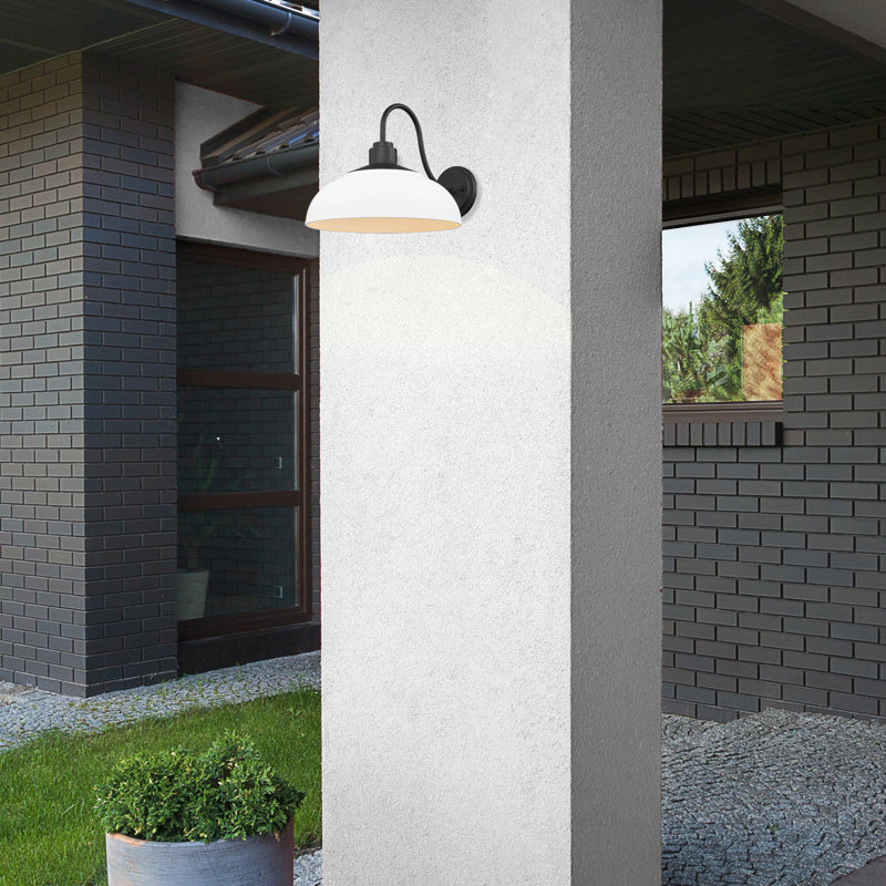 Applique murale en aluminium Leshae, Blanc