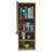 Mila Bathroom Cabinet with Single-Door Compartment, 2 Interior Shelves, Dual External Open Shelves and Space-Saving Wall Design-1405257092