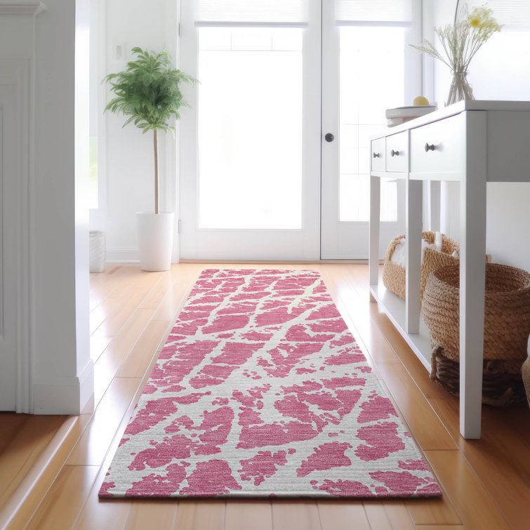Premium Machine Washable Cerrito AMF501 Pink Rug