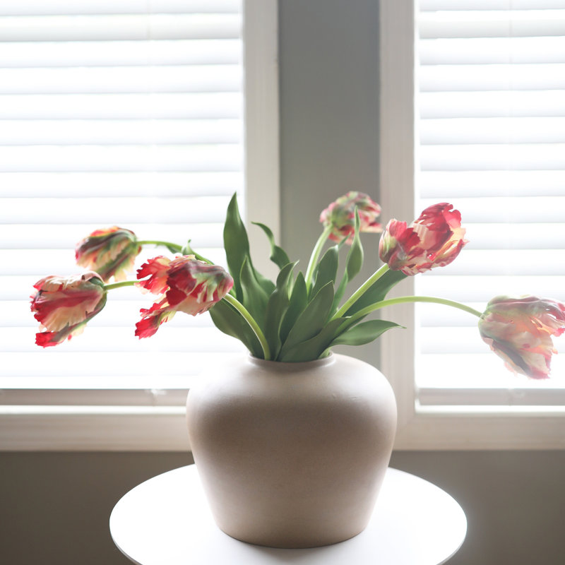 Tulip Faux Floral, Lemon Parrot
