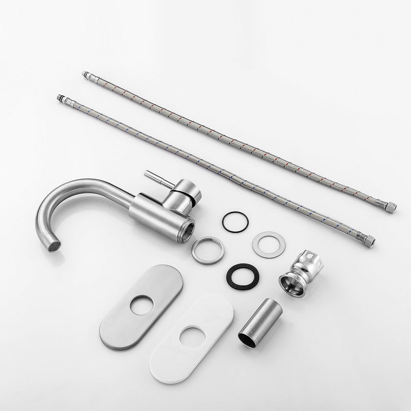 Bathroom Faucet Single Hole Single Handle, Brushed Nickel