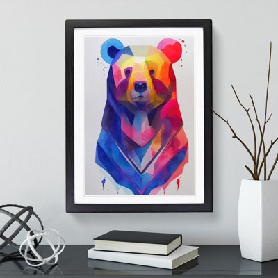 Splashed Bear No.1 Abstract - Wall Art