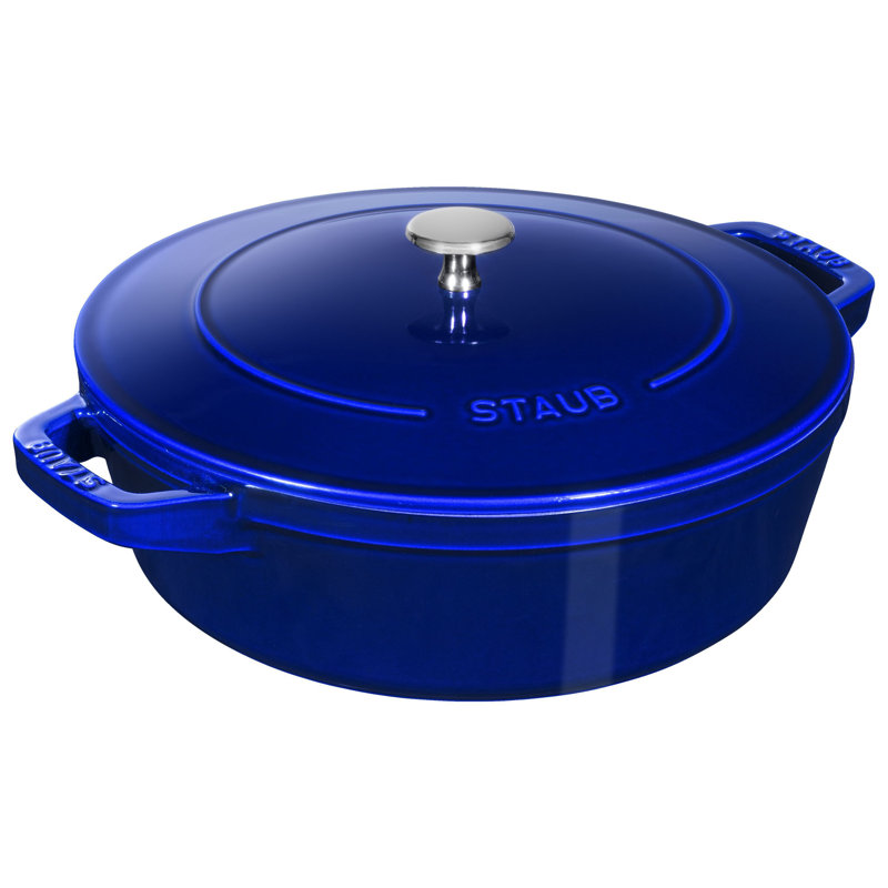 Staub Cast Iron 4-Pc Stackable Set, Dark Blue