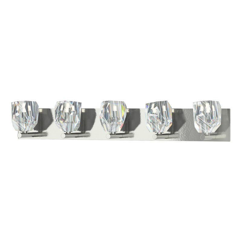 Gatsby 5 - Light Dimmable Vanity Light, Sterling