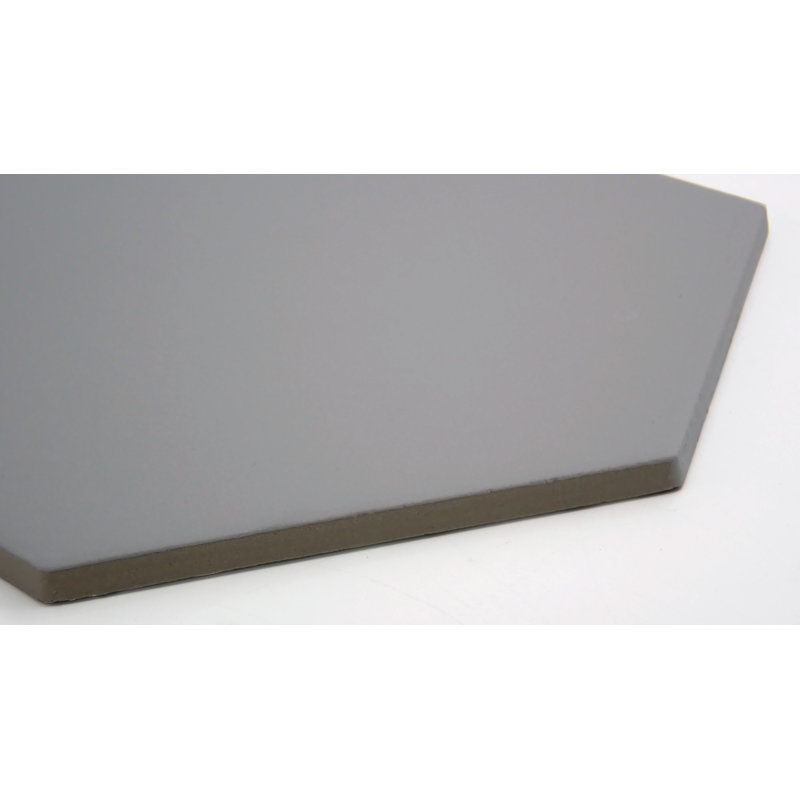 Heksa Gray 8 in. x 9 in. Matte Porcelain Floor and Wall Tile (9.93 sq. ft./Case), Silver