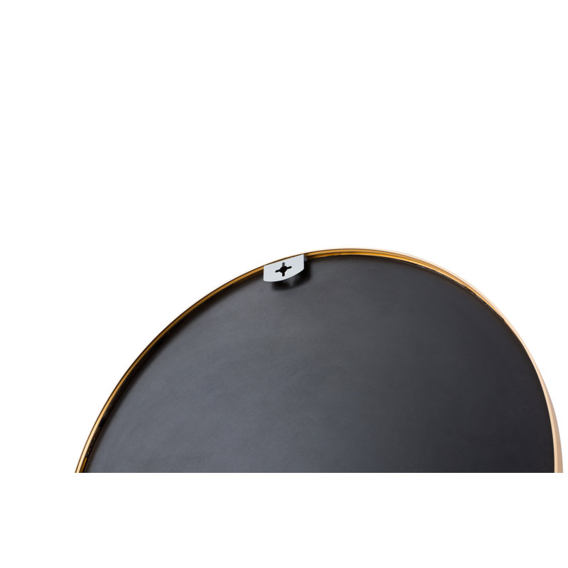 Metal Flat Wall Mirror, Gold