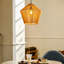 Luminaire suspendu 1 lumière corde de chanvre