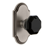 Grandeur Arc Rosette Privacy with Lyon Door Knob