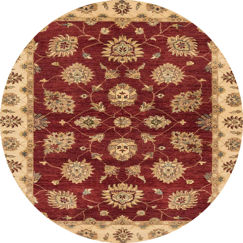 Tapis multicolore abstrait Adalise, Rond 5 pi