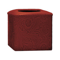  Tissue Box Cover Compatible with Red Christmas Decoration Star,  Square Decorative PU Leather Tissue Box Holder Modern Tissue Case Paper  Organizer for Vanity Countertop, Night Stands, Desk, Car : Home 